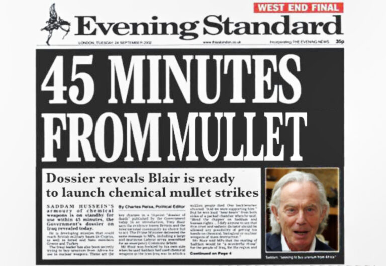 UK Could Be Attacked by Tony Blair’s Mullet in Less Than 45 Minutes