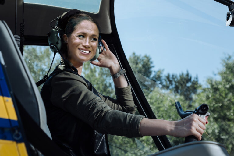 Meghan Markle Seen Flying Over Belize in Helicopter