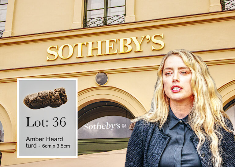 Amber Heard Turd to be Auctioned at Sotheby’s