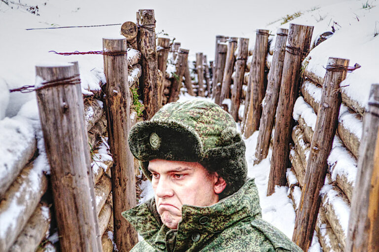 Drafted Russian Soldier Looks Forward to Spending Christmas in Cold Wet Ukraine Trench