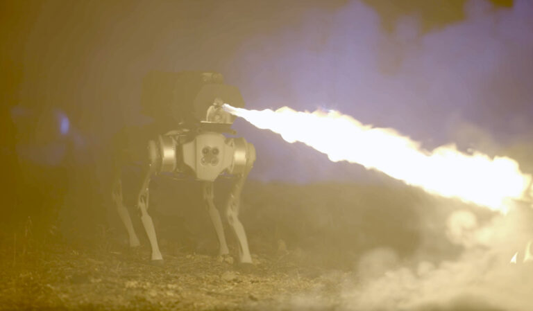 Available For Next Christmas: Flamethrower Robot Dog