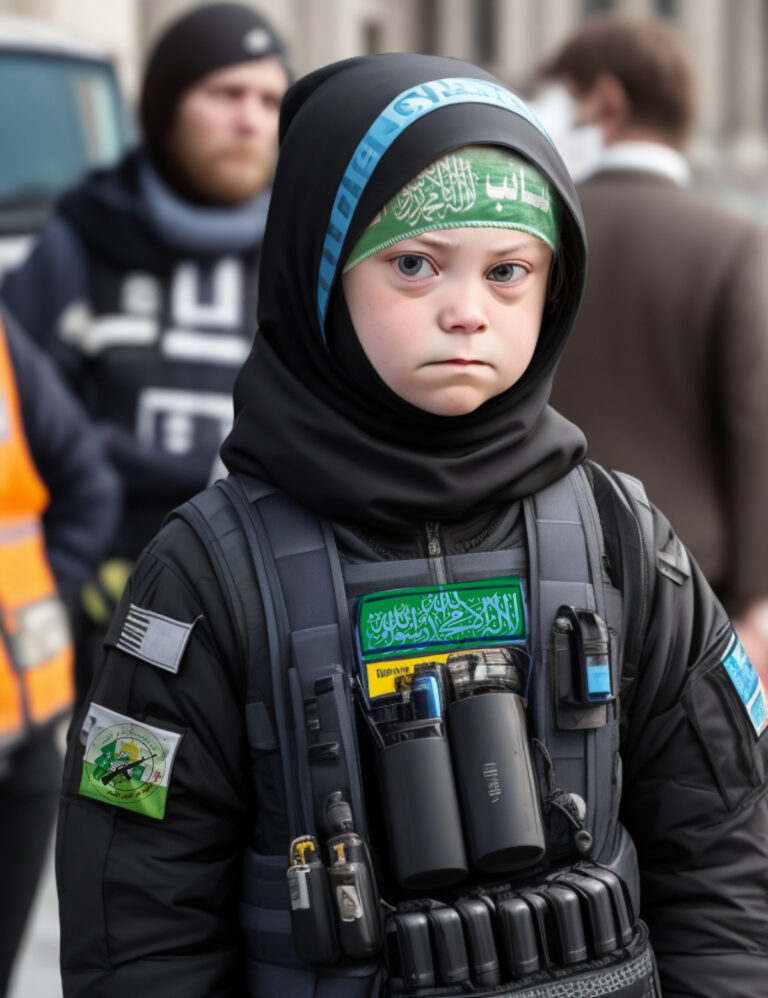 Greta Thunberg Training to be Hamas Suicide Bomber