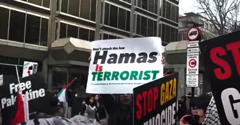 Beyond Satire: Met Police Arrest Man For Holding “Hamas Is Terrorist” Sign