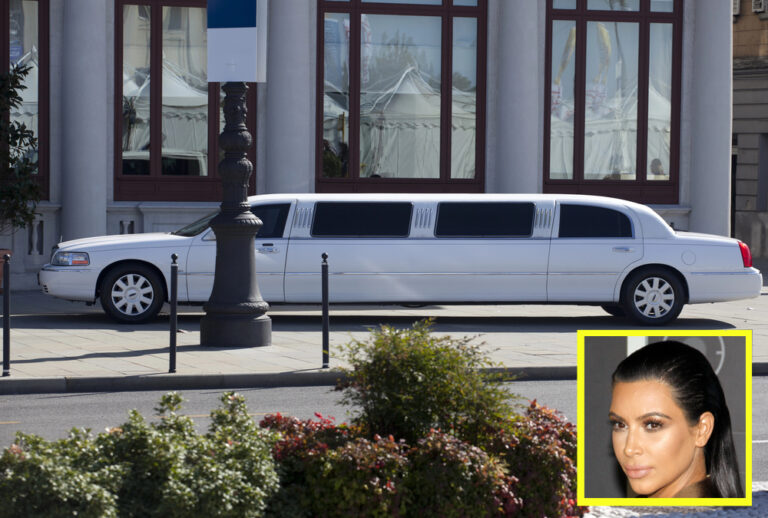 Fans Wonder Why Kim Kardashian Only Travels in a Stretch Limousine?