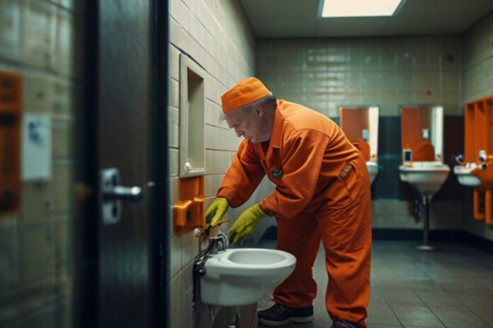 trump clean prison toilets