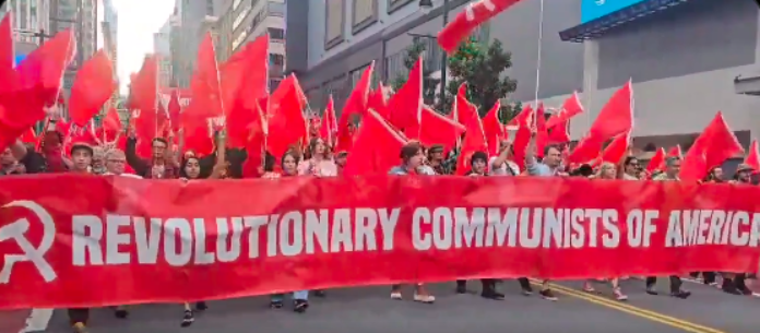 communists rally in Philadelphia 2024 Hardcore communism