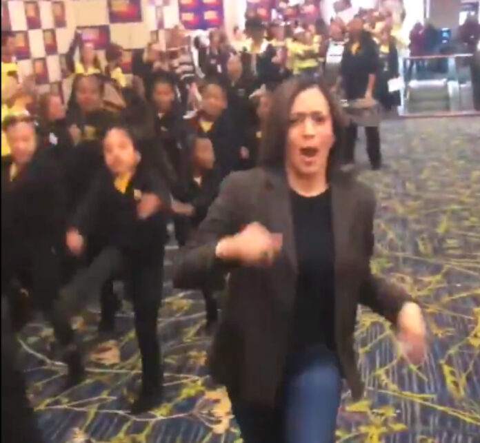 kamala harris dancing Trump's chances