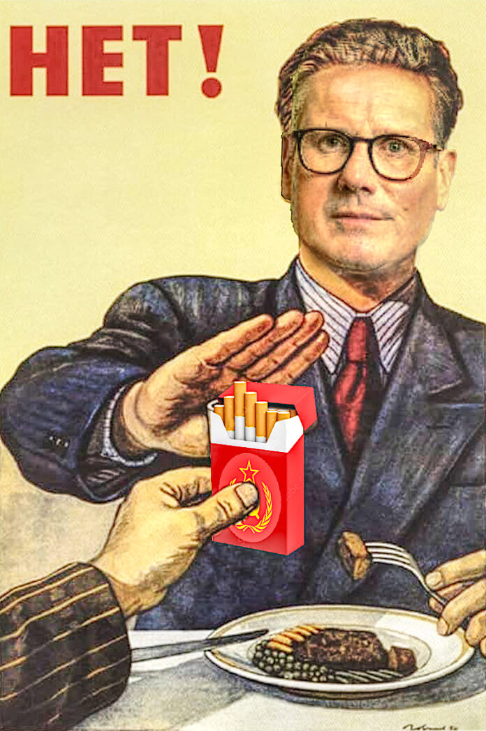 niet comrade starmer smoking ban