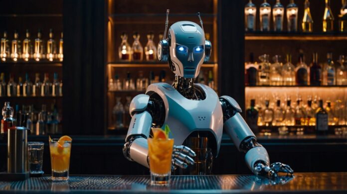 AN AI BARMAN SERVING COCKTAILS ai integration