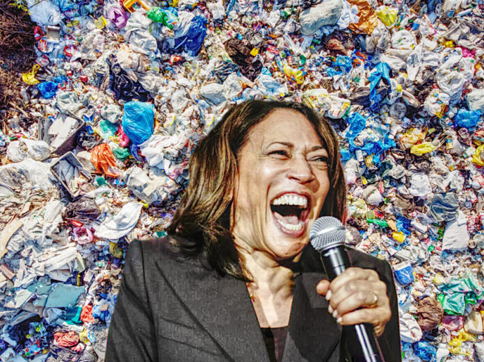 kamala harris garbage