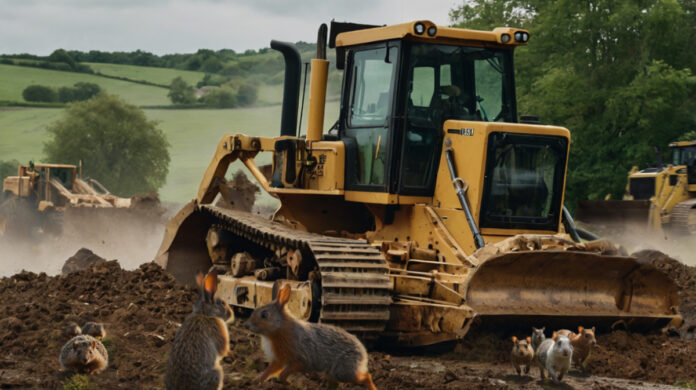 Labour destroying English countryside bulldozing green belt