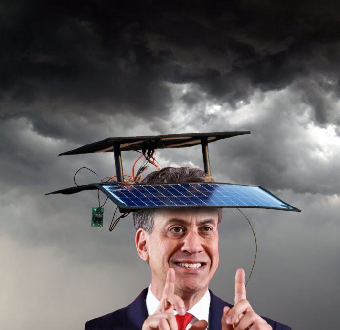 mad ed miliband solar hat