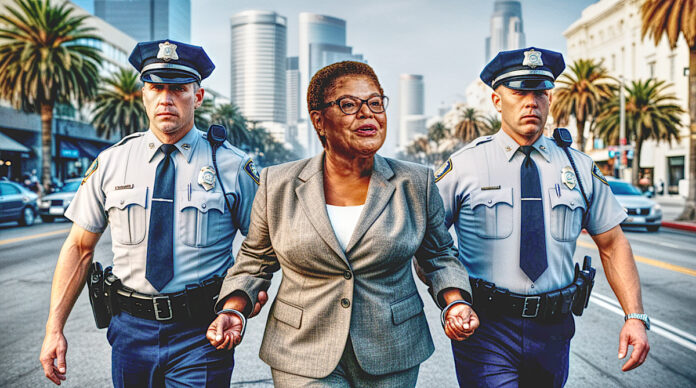 Mayor Karen Bass arrested by police